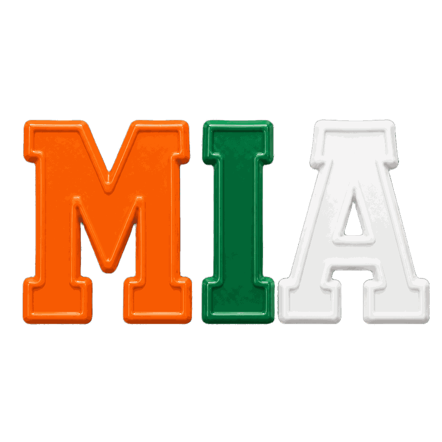 Miami melted logo