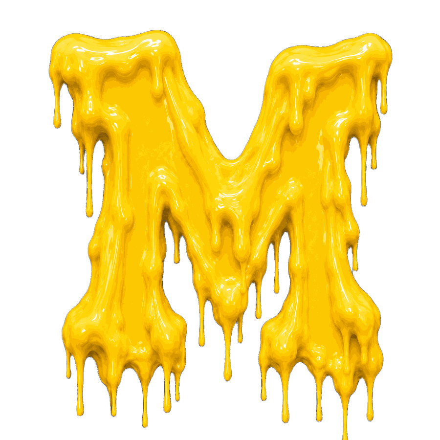 Michigan melted logo